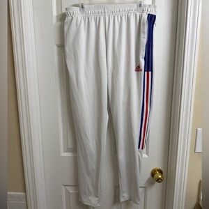 Adidas Red, White and Blue Training Pants - Men’s XL